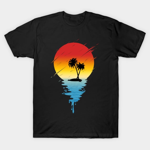 Melting Island T-Shirt by Guyvit